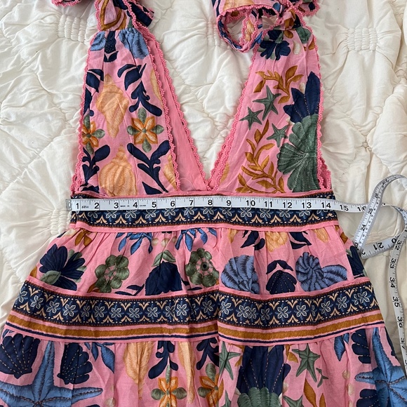 NWT Farm Rio Seashell 🐚Tapestry Sleeveless Midi Dress - Picture 6 of 6
